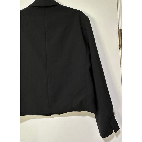 Zara Women's Black Blazer Size Small NWT Wool Polyester Blend Dressy Off… - Picture 11 of 13